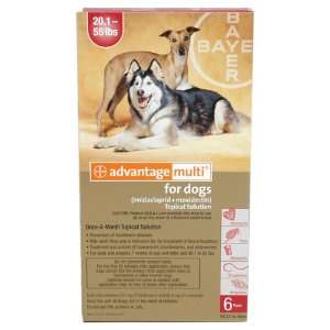  Advantage Multi for Dogs 20.1 55 lbs (7 weeks +)   6 ct 