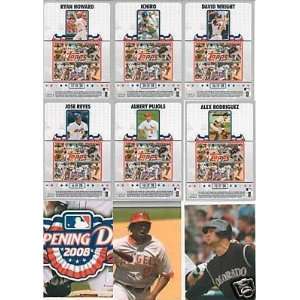  2008 Topps Opening Day Puzzle Complete Mint 28 Card Insert Set 