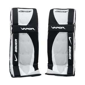   Hockey Goalie Pads   Silver/Black/White 27 Inches