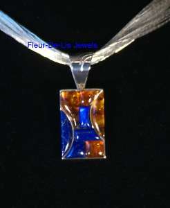 Jay King MINE FINDS Amber & Lapis Gallery Pendant  