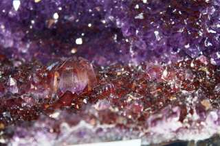 AMETHYST GEODE/w CALCITE N AGATE BORDER IDEAL GIFT2376  