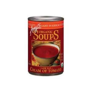 Amys Organic Cream Of Tomato Soup   Light In Sodium (Case Count: 12 