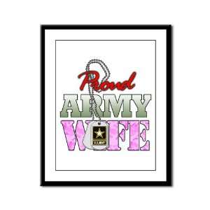  Framed Panel Print Proud Army Wife: Everything Else