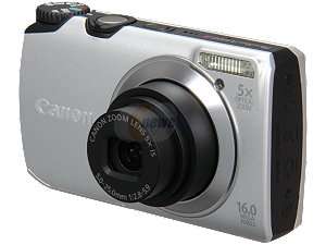 Canon A3300 IS Silver 16.0 MP 28mm Wide Angle Digital Camera
