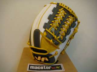 New HATAKEYAMA Pro 12 Infield Baseball Glove Yellow Nets RHT  