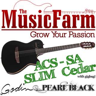 Godin ACS SA SLIM Cedar Nylon String Classical Guitar with Gigbag 