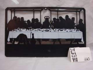 Last Supper Wall Hanging 6 Black&White Colored Plastic  
