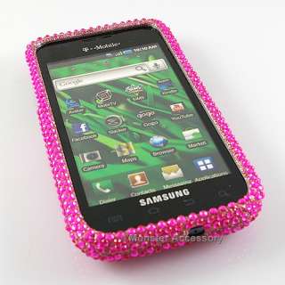 Pink Bling Hard Case Cover Samsung Galaxy S 4G T Mobile  
