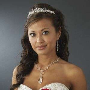 NWT Bold Sparkling Crystal Bridal Wedding Jewelry Set  