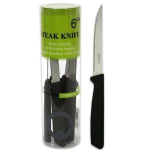  Steak Knife Set, 6 Piece Stainless Steel Case Pack 36 