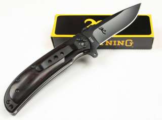 Browning Small Folding Pocket Knife Outdoor Survival Camping Hunting 