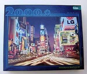 Buffalo Games Times Square New York Jigsaw Puzzle 2000 Pieces Used 