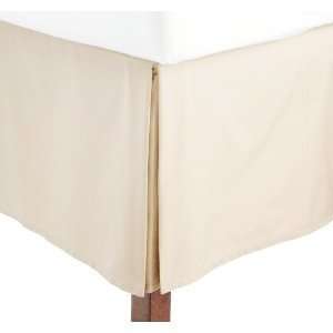   Size Pleated Tailored Bed Skirt with 15 Inches Drop and Split Corners