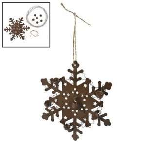  Snowflake With Jingle Bell Ornament Craft Kit   Adult 