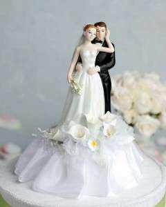 Elegant Calla Lily Wedding Cake Topper  