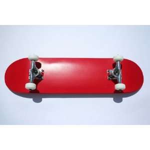  Red Blank Dipped Skateboard Complete Skate Deck 7.5 