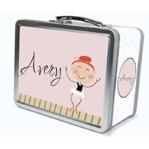    Red Hair Ballerina Personalized Lunch Box