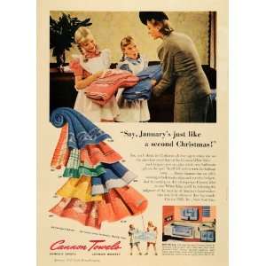  1942 Ad Cannon Mills Inc Towels Sheet Hosiery Monogram 