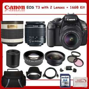  Canon EOS Rebel T3 SLR Digital Camera Kit with Canon EF S 