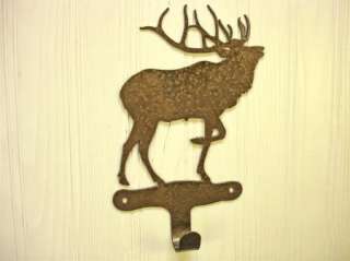 Elk Wall Hook Hanger for Coat, Robe, Metal Art Decor  