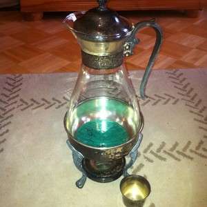   Ornate Silver Plate Coffee Urn Tea Carafe Pitcher Pot & Warmer  