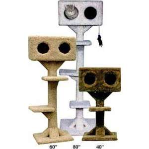  Double Cube Cat Tree  Color DARK BEIGE  Size 80 INCH 