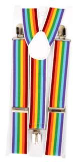 Rainbow Suspenders   Halloween Costume Accessories  