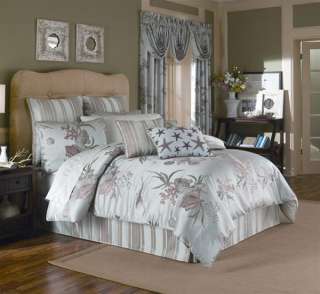 SHORELINE 7pc Queen comforter set w/pillows by CROSCILL  