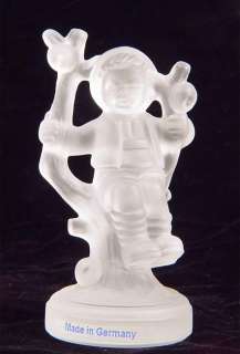 Tall! Genuine MI HUMMEL Crystal Figurine APPLE TREE BOY  