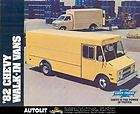 1982 Chevrolet Step Van & Hi Cube Van Truck Brochure