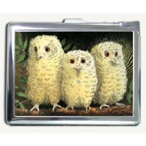  Owl Babies Cigarette Case Lighter Wallet Card Holder 