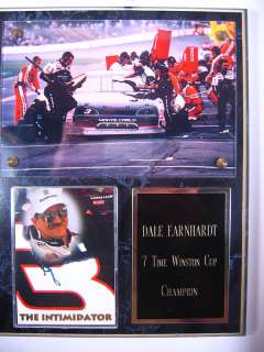 Dale Earnhardt 7 Time Winston Cup Champion Plaque  
