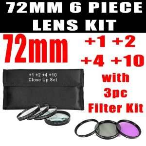 10 Close Up Macro Filter Set with Pouch + 3 Piece Filter 