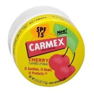  Carmex For Cold Sores Cherry Lip Balm Jar Spf 15 12x.25oz 