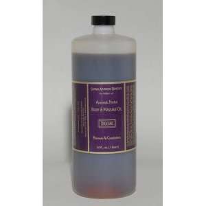  1 Qt Tridoshic Body & Massage Oil Amber Glass Health 