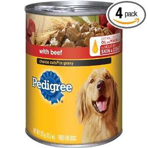 Pedigree Choice Cuts in Gravy with Beef Food for Dogs, 6 Count, 13.2 