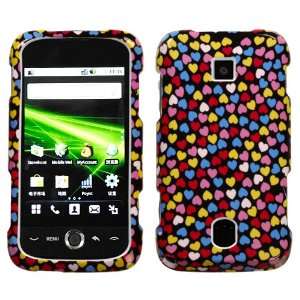   Cell Phone Case for Huawei Ascend M860 Cricket   Trouble Hearts Cell