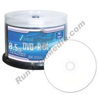 50 OQ 8x 8.5GB White Thermal DVD+R DL double layer NEW  