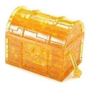   : Treasure Box Gold 3D Jigsaw Crystal Puzzle Gift Ideas: Toys & Games