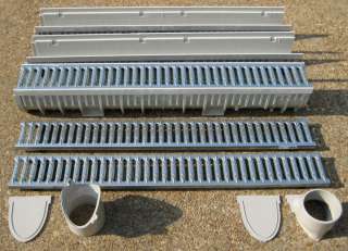 10 Commercial Trench Drain, 4 Wide, 6 Ton Load Grate  