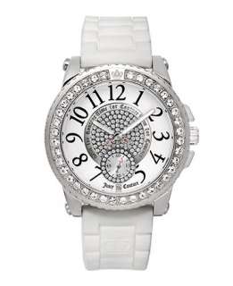 Juicy Couture Watch, Womens Pedigree White Jelly Strap 1900702   All 