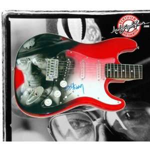Bo Diddley Autographed Signed Custom Airbrush Guitar & Proof