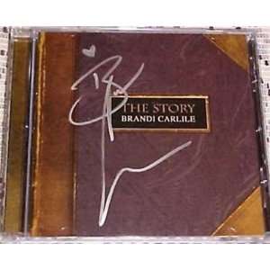  Singer Brandi Carlile The Story SIGNED CD Cover COA 
