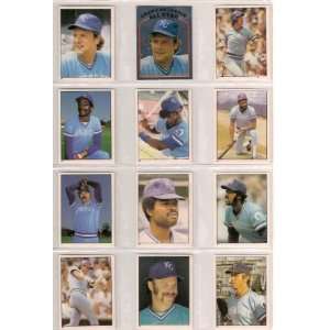 Kansas City Royals 1981 Topps Sticker Baseball Team Set (George Brett 