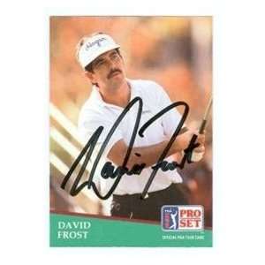 David Frost autographed Golf trading card
