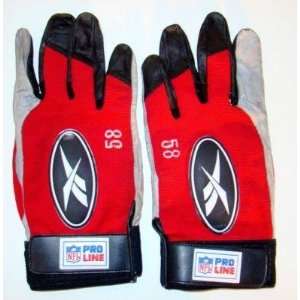Derrick Thomas #58 GAME USED Gloves   NFL Gloves