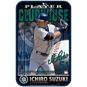 Ichiro Suzuki Seattle Mariners Clubhouse Sign