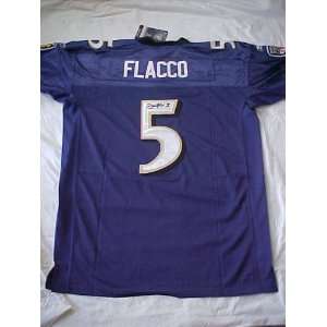 Joe Flacco Hand Signed Autographed Authentic Reebok Baltimore Ravens 
