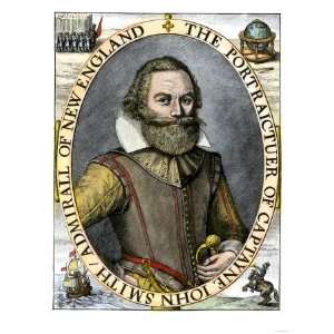  Captain John Smith, Colonizer of Jamestown Premium Poster 