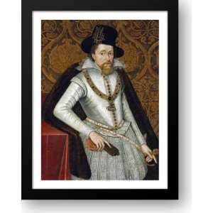 Portrait of King James VI of Scotland, James I of England 34x44 Framed 